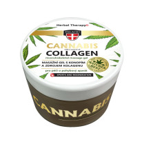 Konopný masážny gél Collagen 200 ml